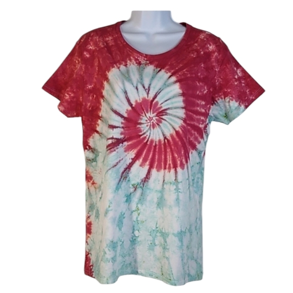 Women's Tie Dye S/S T Shirt XL New - Picture 1 of 5